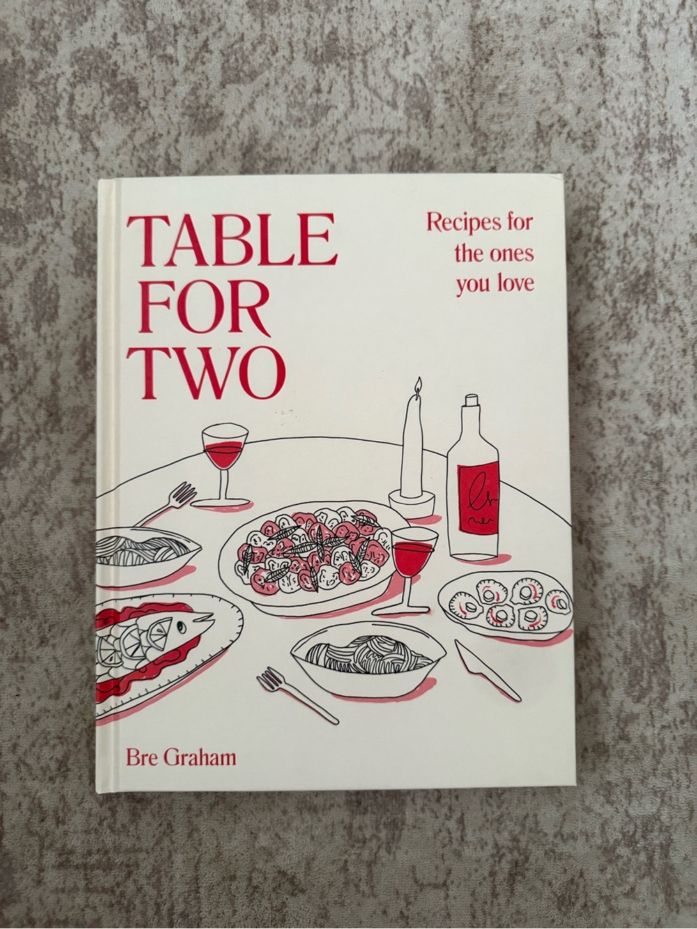 Table for Two Cookbook by - White and Red Cover